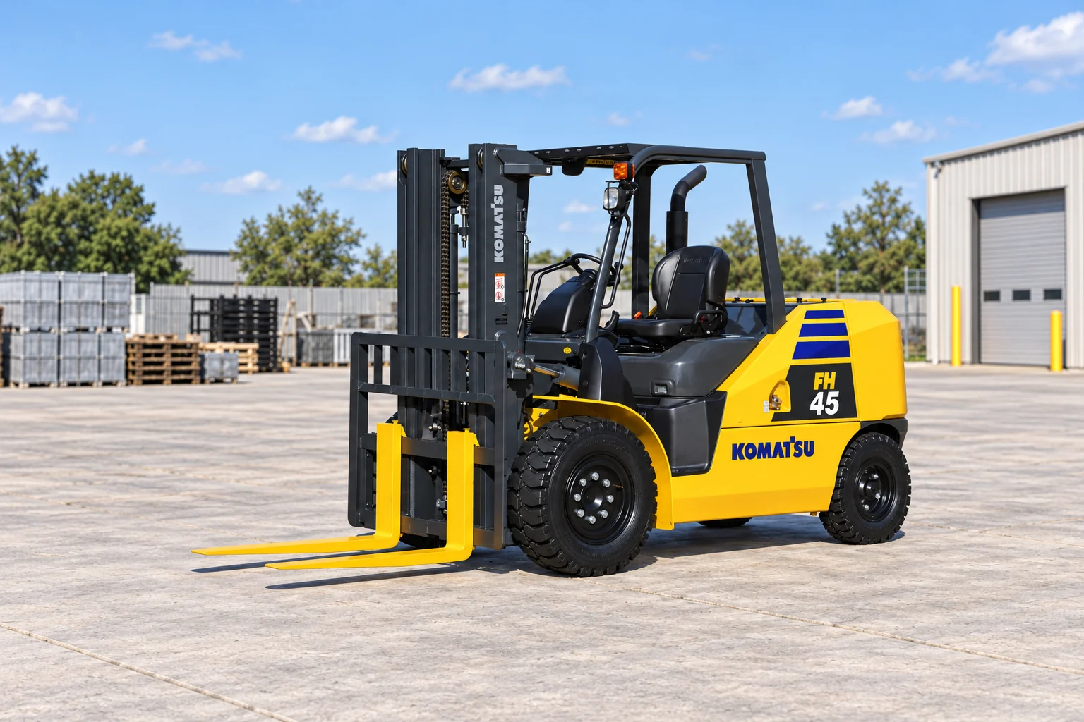 Illustrative exterior view 1 of a Komatsu FH45-2; not a photograph of a specific machine.