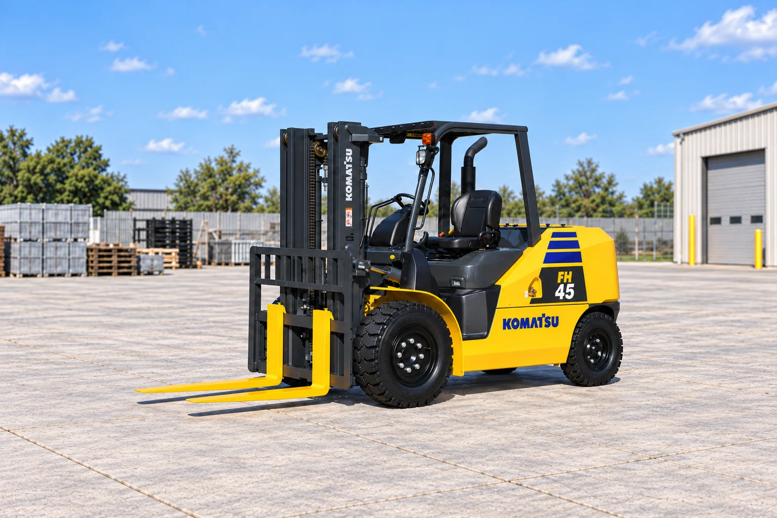 Illustrative exterior view 3 of a Komatsu FH45-2; not a photograph of a specific machine.