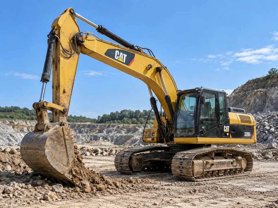 Illustrative CAT 320D excavator model reference